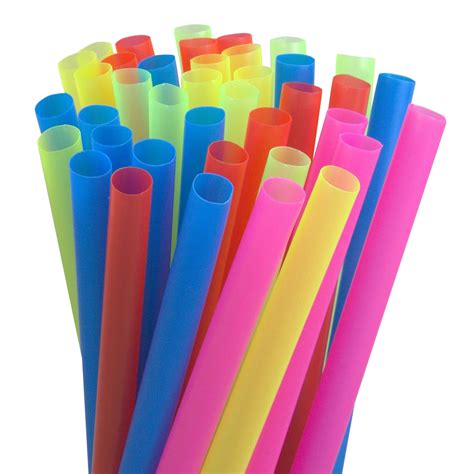 disposable tableware alink pointed kraft paper boba straws 12mm extra wide large biodegradable