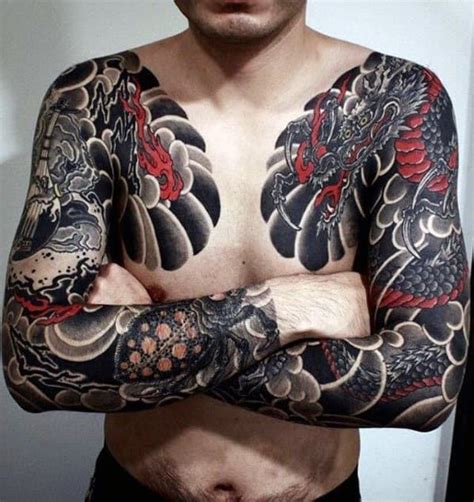 50 Japanese Chest Tattoos For Men 2024 Inspiration Guide Chest Tattoo Japanese Japanese