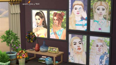Sim Girls Paintings At Annetts Sims 4 Welt Sims 4 Updates