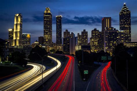 City Interstate At Night Best Pictures In The World