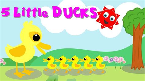5 Little Ducks Popular Nursery Rhymes Five Little Ducks Lyrics
