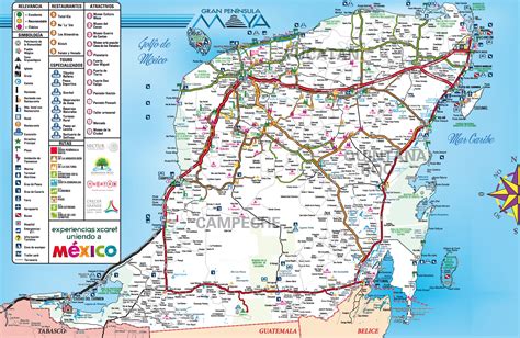 Peninsula De Yucatan Mapa