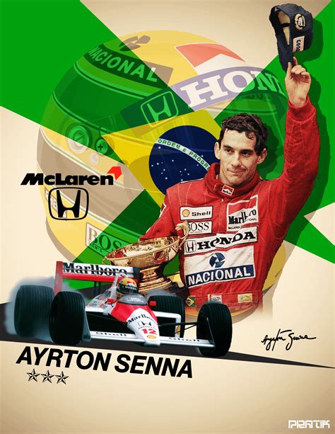 A Poster I Made Of Senna R Formula1