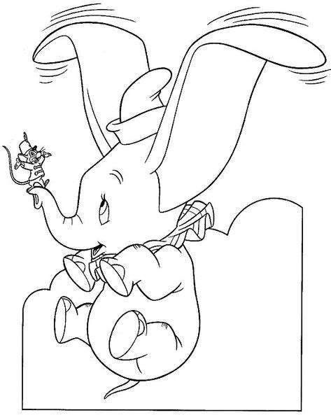 Dumbo Flying Coloring Page In 2019 Cartoon Coloring Pages Kids