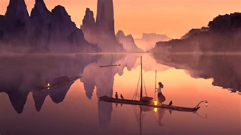 Wallpaper engine wallpaper gallery create your own animated live wallpapers and immediately share them with other users. Serenity Lonely Anime Girl Boat Landscape - Live Wallpaper ...