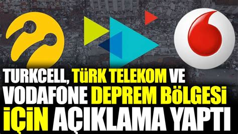 Turkcell T Rk Telekom Ve Vodafone Ortak A Klama Yapt