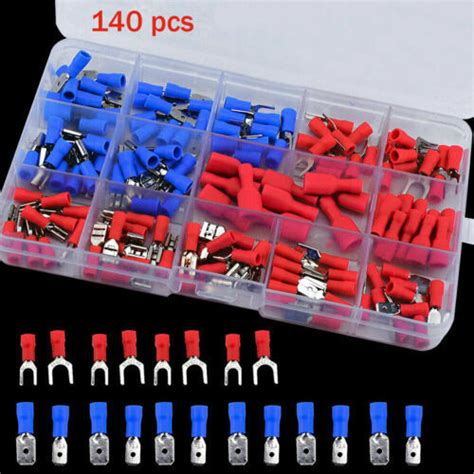 X Cosse Electrique Plates Connecteurs Isol Es Sertir Assortiment