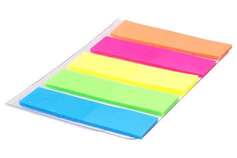 Colour Fluro Adhesive Sticky Repositionable Note Tab Marker Index