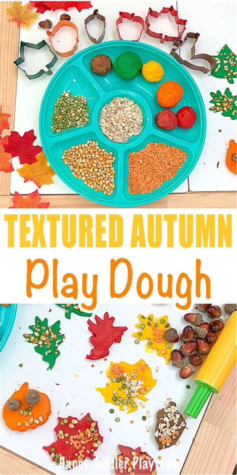 Textured Autumn Play Dough Happy Toddler Playtime Playdough