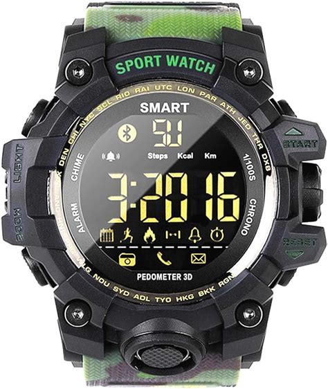 Ex16 Rugged Military Sports Smart Watches Outdoor Watch With Pedometer Steps Caloires Counter