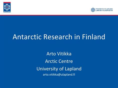 Ppt Antarctic Research In Finland Powerpoint Presentation Free