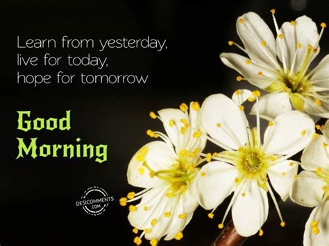 Learn From Yesterday Good Morning