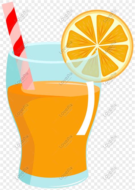 Elemento De Jugo De Naranja De Dibujos Animados De Verano ...