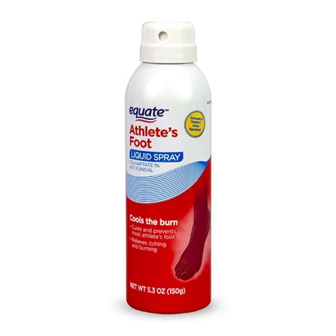 Equate Athletes Foot Relief Tolnaftate 1 Liquid Spray Antifungal