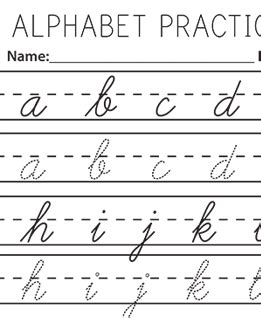 Printable uppercase and lowercase letter worksheets. Articles - 9 Free Printable Handwriting Worksheets