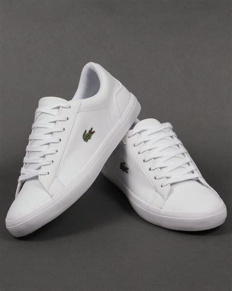 Lacoste Lerond Leather Trainers Whiteshoespumpsmens