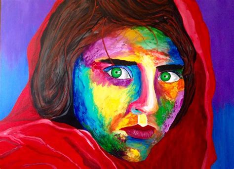 The Afghan Girl Painting By Dávid Horváth Saatchi Art