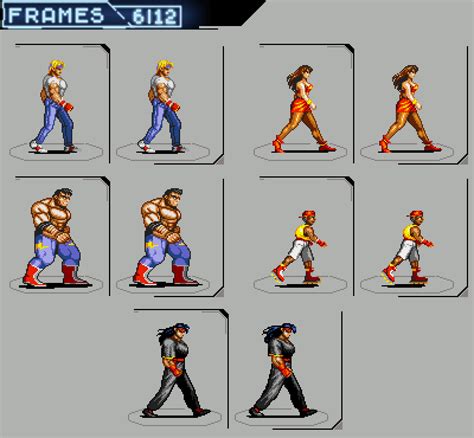 Streets Of Rage 2 Smooth Walk Animation By Doa687 On Deviantart