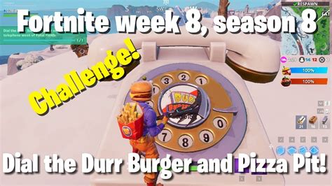 Durrr burger closed down after pizza pit sabotaged the restaurant with bugs. Dial the Durr Burger and Pizza Pit numbers - Fortnite week ...