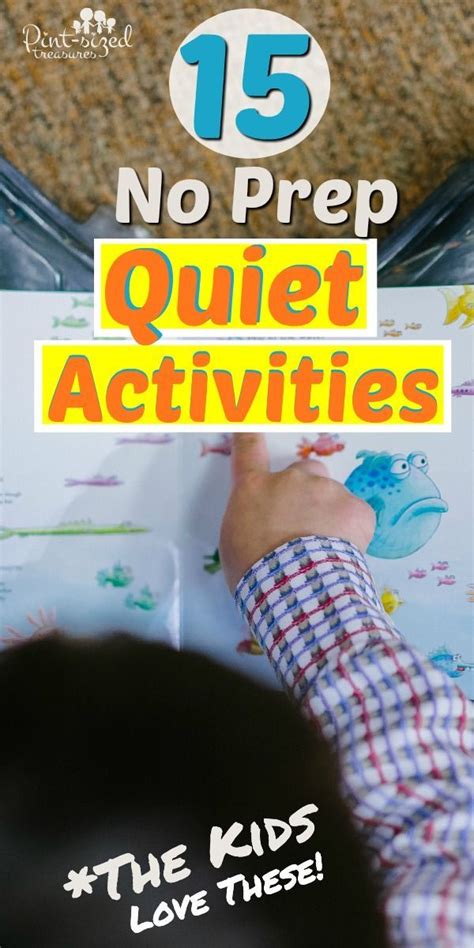 quiet time kids  love   prep quiet activities