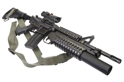 M4 Carbine Equipped With M203 Grenade Launcher Stock Photo Download