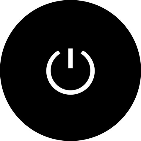 Power Black Circular Button Svg Png Icon Free Download 28731