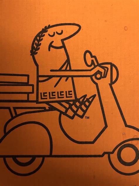 The Little Caesars logo has LC on his toga. : IRLEasterEggs
