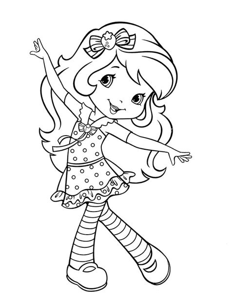 Strawberry shortcake valentine coloring pages strawberry shortcake coloring page friends free strawberry shortcake coloring pages friend plum pudding printable for kids and adults. Strawberry Shortcake Sweet Smile Coloring Page : Coloring Sky
