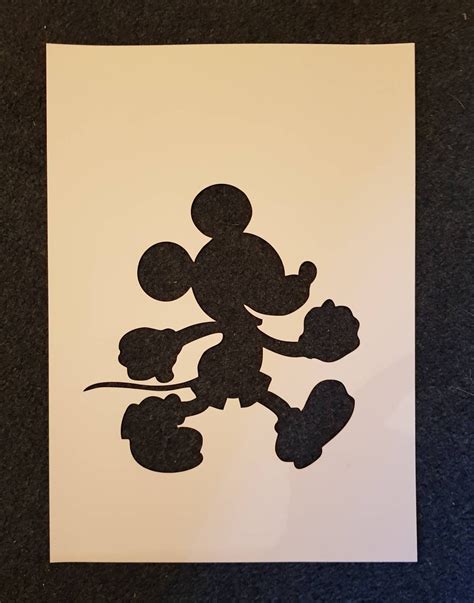 Mickey Mouse Stencil Disney Mouse Mylar Laser Cutting Reuse