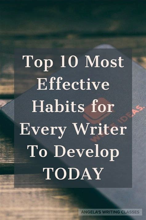 Top 10 Most Effective Habits For Every Writer To Develop Today