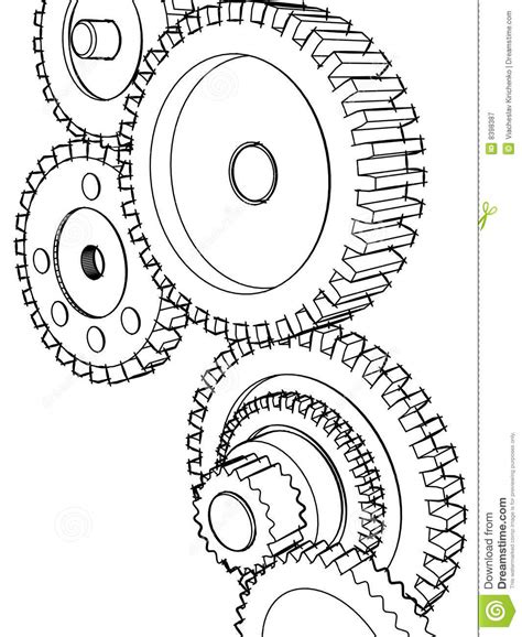 Mechanical Gears Drawing At Getdrawings Free Download