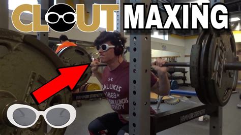 Lifting In Clout Goggles Leg Flex And Max Day W Derek Martin Clout