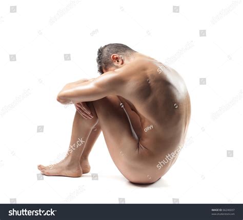 Seated Naked Man Stock Photo 66246037 Shutterstock