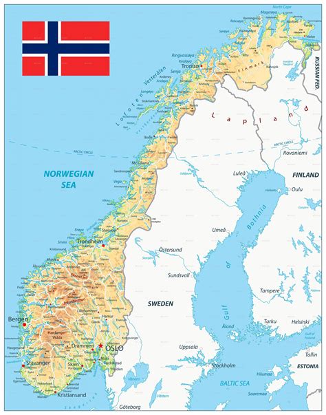Cartina Geografica Della Norvegia Mappa O Carta Map Of Norway Images