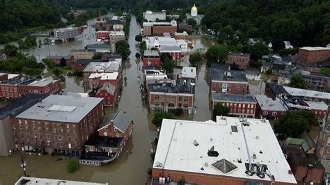 Vermont Flooding Devastating Drone Footage Shows Montpelier Underwater