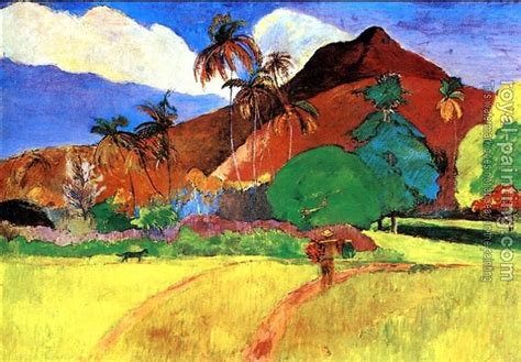 Paul Gauguin Tahitian Landscape Paul Gauguin Postimpresionismo
