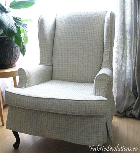 On this rolled arm club chair slipcover, when making the skirt i decided to add a fun detail that gives my slipcover a little more of my personality. Wingback Chair Slipcover (With images) | Wingback chair ...