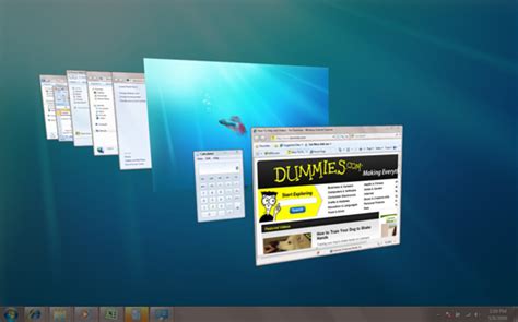 How To Use Flip And Flip 3d In Windows 7 Dummies