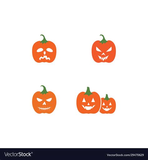 Pumpkin Happy Halloween Character Royalty Free Vector Image