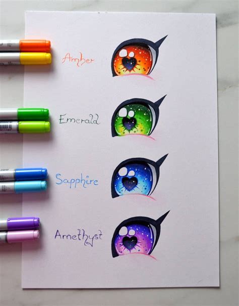Crystal Eyes By Lighane On Deviantart Marker Art Anime Eye Drawing