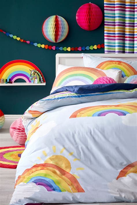 Buy Bright Rainbow Duvet Cover And Pillowcase Set From The Next Uk