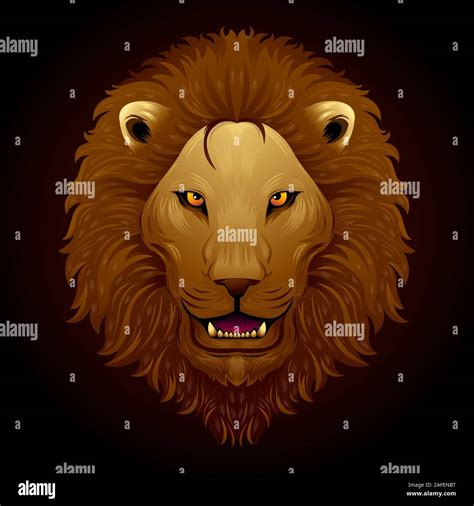A Lion Head Logo This Is Vector Illustration Ideal For A Mascot And
