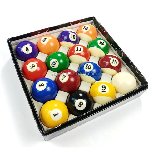 Xmlivet Cheap Complete Full Set Billiards Pool Cue Balls Resin Colorful