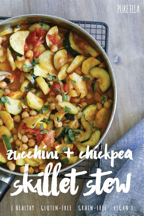 Healthy Zucchini Chickpea Stew