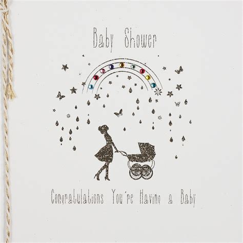Baby Shower Handmade Greeting Card By Tilt Art