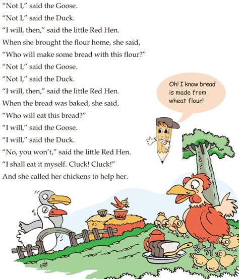 Grade 1 Reading Lesson The Little Red Hen