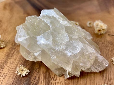 Calcite Crystal 278 Grams Raw Calcite Clear Calcite White Etsy