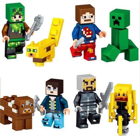 2019 New Minecraft Toy With Weapon Hanger Creeper Action Figure