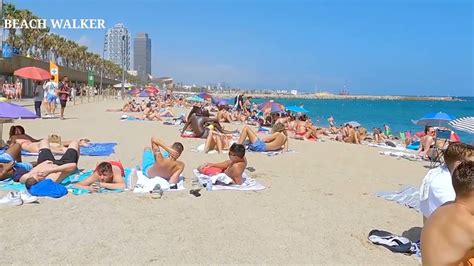 Topless Beach Barcelona Spain Youtube