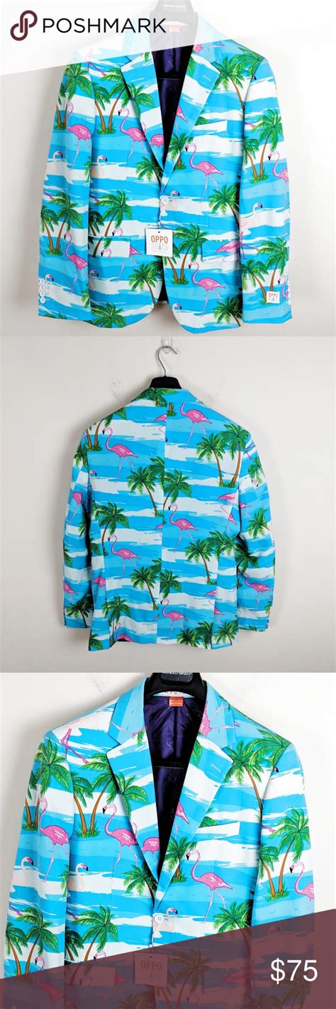Opposuits Tropical Flamingo Blazer Jacket Mens Mens Blazer Jacket